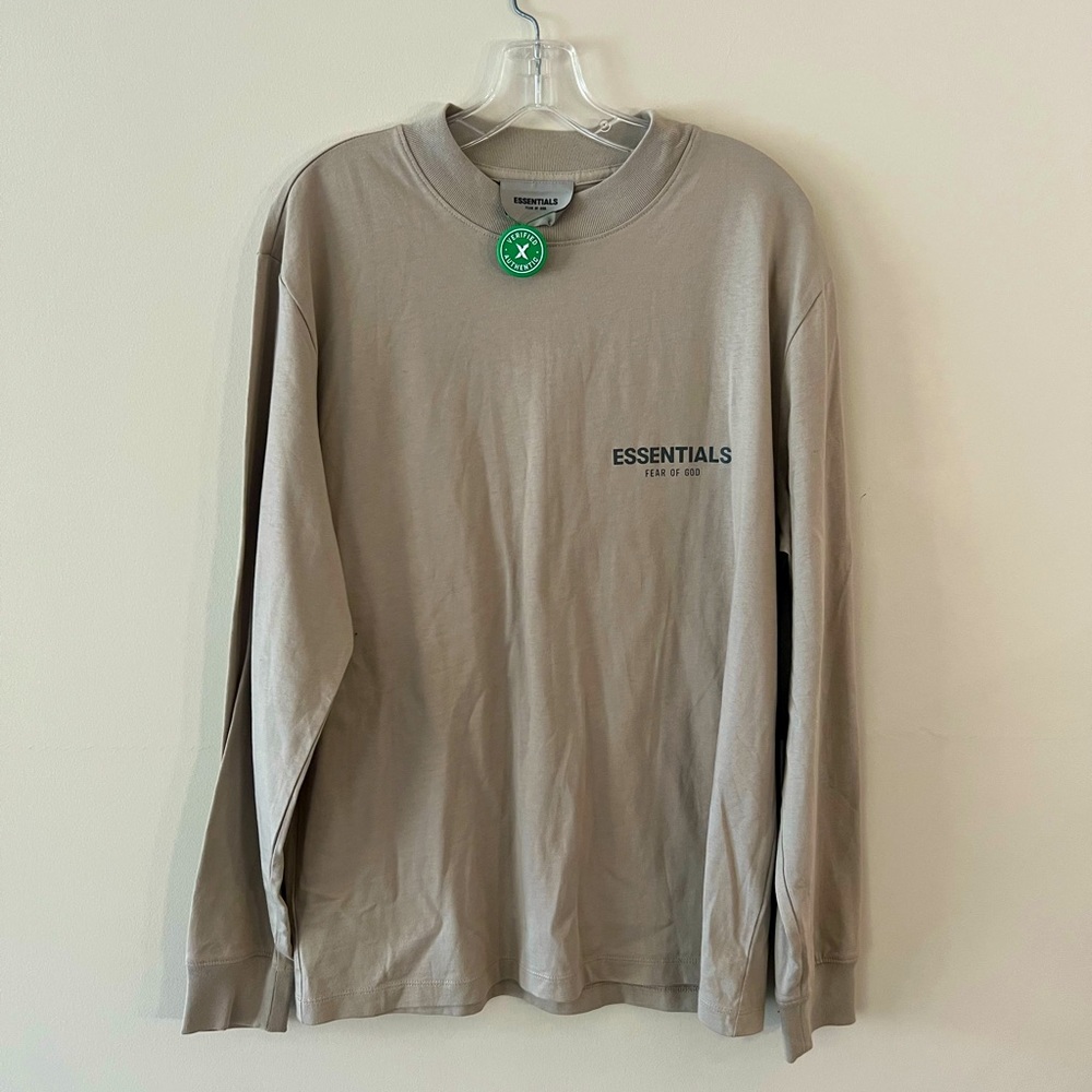 NWT 2020 Essentials Long-sleeve Oversized Shirt Fear Of God